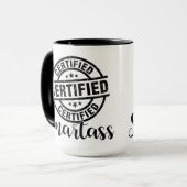 Zertifizierter Klugscheißer Tasse (Vorderseite Links)
