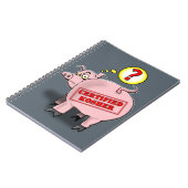 Zertifizierter Koscher-Schweinefleisch-Cartoon Notizblock (Linke Seite)