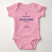 Zertifizierter Kosher & Delicious COR Baby Bodysui