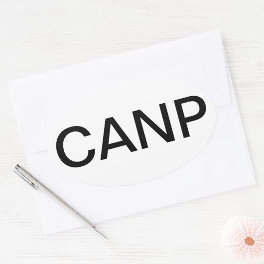 Zertifizierter Krankenpfleger für Erwachsene Ovaler Aufkleber (Umschlag)