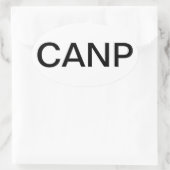 Zertifizierter Krankenpfleger für Erwachsene Ovaler Aufkleber (Tasche)