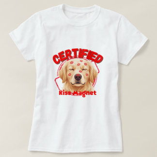 Zertifizierter Kussmagnet - Lustiger Golden Retrie T-Shirt