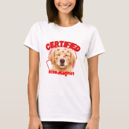 Zertifizierter Kussmagnet - Lustiger Golden Retrie T-Shirt