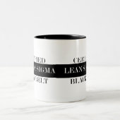 Zertifizierter Lean Six Sigma Black Belt 11oz Zweifarbige Tasse (Mittel)