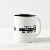 Zertifizierter Lean Six Sigma Black Belt 11oz Zweifarbige Tasse (VorderseiteRechts)