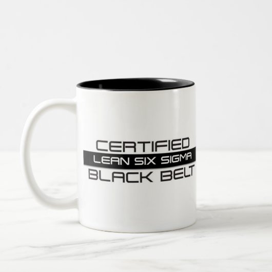 Zertifizierter Lean Six Sigma Black Belt 11oz Zweifarbige Tasse (Links)