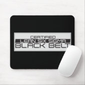 Zertifizierter Lean Six Sigma Black Belt Mousepad (Mit Mouse)