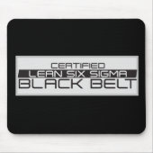 Zertifizierter Lean Six Sigma Black Belt Mousepad (Vorne)