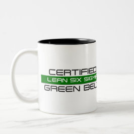 Zertifizierter Lean Six Sigma Green Belt 11oz Zweifarbige Tasse