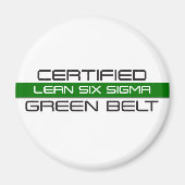 Zertifizierter Lean Six Sigma Green Belt Magnet (Vorne)