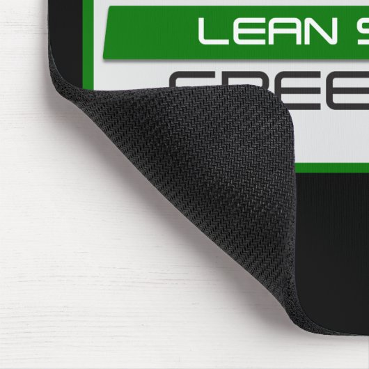 Zertifizierter Lean Six Sigma Green Belt Mousepad (Ecke)