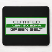 Zertifizierter Lean Six Sigma Green Belt Mousepad (Vorne)