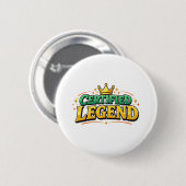 Zertifizierter Legendenkönigskrone Button (Vorne & Hinten)