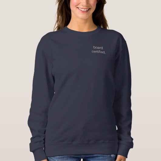 Zertifizierter medizinischer Berufstätiger Sweatshirt (Vorderseite)
