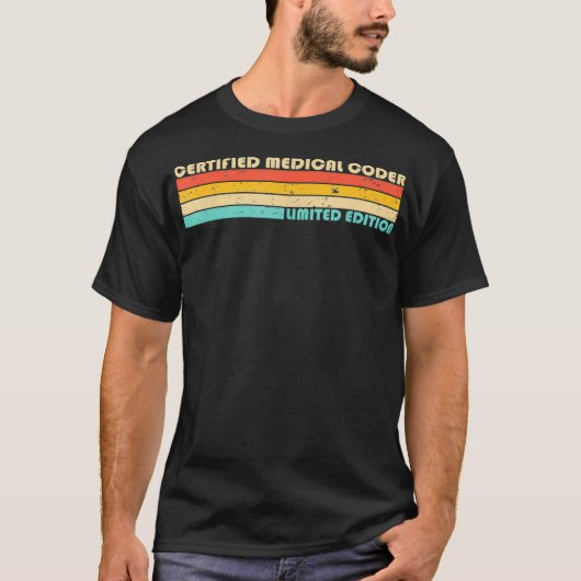 ZERTIFIZIERTER MEDIZINISCHER CODER Funny Job Title T-Shirt (Vorderseite)