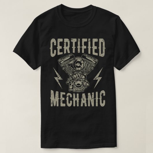 Zertifizierter Motormechanismus T-Shirt (Design vorne)
