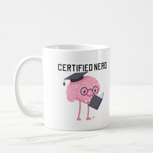 Zertifizierter Nerd Kaffeetasse (Links)