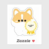 Zertifizierter NPC Corgi Aufkleber (Blatt)