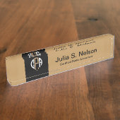 Zertifizierter öffentlicher Rechnungsführer - Acry Namensplakette (Seite)