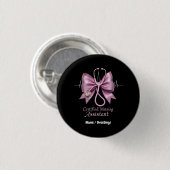 Zertifizierter Pflegeassistent CNA Coquette Bow Button (Vorne & Hinten)