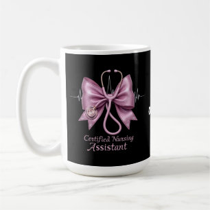 Zertifizierter Pflegeassistent CNA Coquette Bow Kaffeetasse