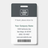 Zertifizierter Pflegehelfer Foto Logo Bar Code Ausweis (Rückseite)