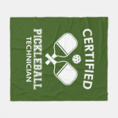 Zertifizierter Pickleball-Techniker Fleecedecke (Vorderseite (Horizontal))