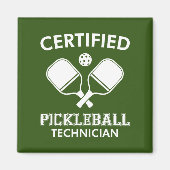 Zertifizierter Pickleball-Techniker Magnet (Vorne)