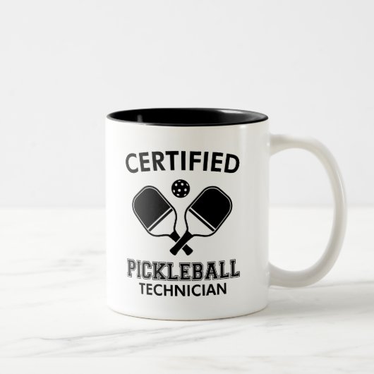 Zertifizierter Pickleball-Techniker Zweifarbige Tasse (Rechts)