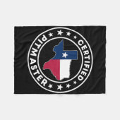 Zertifizierter Pitmaster Texan Bbq Grillen Texas B Fleecedecke (Vorderseite (Horizontal))