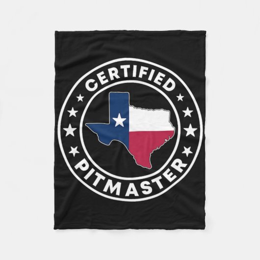 Zertifizierter Pitmaster Texan Bbq Grillen Texas B Fleecedecke (Vorderseite)