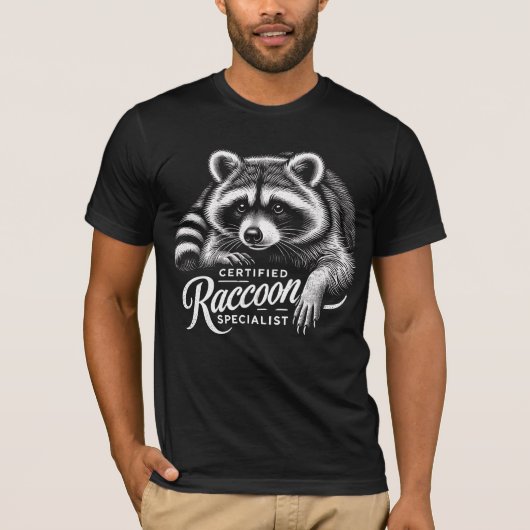 Zertifizierter Raccoon-Spezialist T-Shirt (Vorderseite)