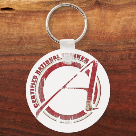 Zertifizierter rationaler Denker Schlüsselanhänger (Vorderseite)