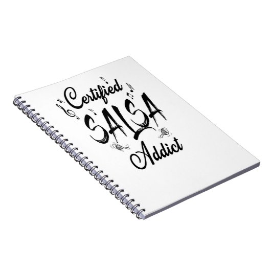 zertifizierter Salsa-Süchtiger_ Notizblock (Rechte Seite)