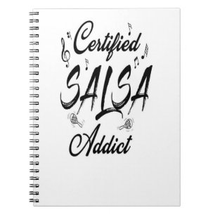 zertifizierter Salsa-Süchtiger_ Notizblock