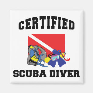 Zertifizierter SCUBA Diver Magnet