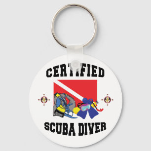 Zertifizierter SCUBA Diver Schlüsselanhänger