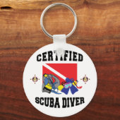 Zertifizierter SCUBA Diver Schlüsselanhänger (Vorderseite)