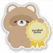Zertifizierter Softie-Biber Aufkleber (Vorderseite)