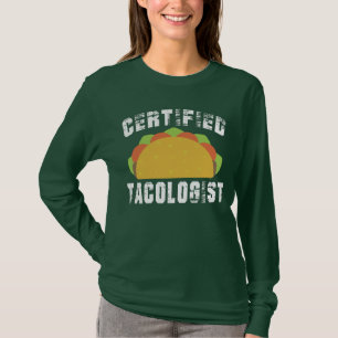 zertifizierter Tacologe Funny Mexican Food Feinsch T-Shirt