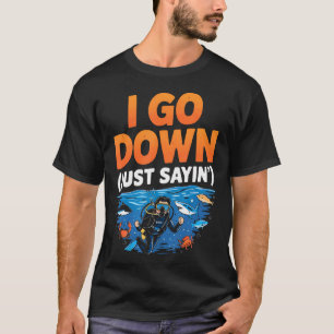 Zertifizierter Taucher Marine-Tauchgang Unterwasse T-Shirt