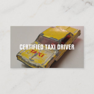 ZERTIFIZIERTER TAXI-TREIBER VISITENKARTE