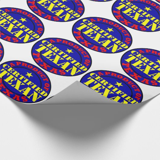 ZERTIFIZIERTER TEXAN GESCHENKPAPIER (Ecke)