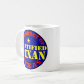 ZERTIFIZIERTER TEXAN KAFFEETASSE (Vorderseite Links)