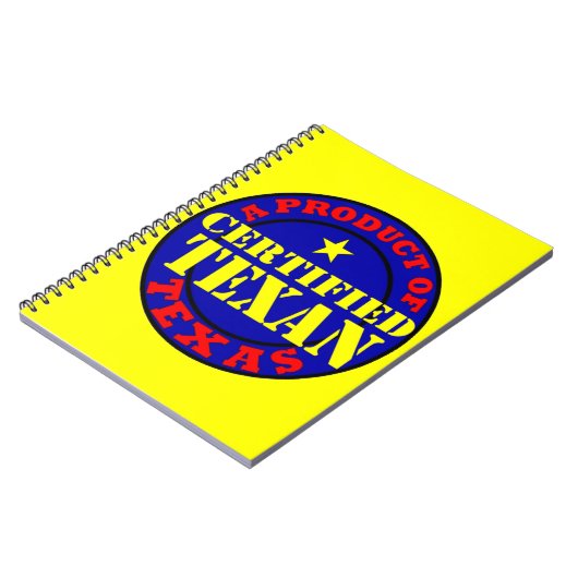 ZERTIFIZIERTER TEXAN NOTIZBLOCK (Linke Seite)