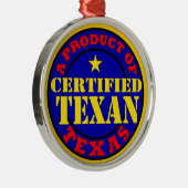 ZERTIFIZIERTER TEXAN SILBERNES ORNAMENT (Rechts)
