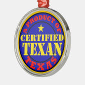 ZERTIFIZIERTER TEXAN SILBERNES ORNAMENT (Links)