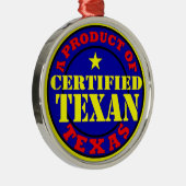 ZERTIFIZIERTER TEXAN SILBERNES ORNAMENT (Rechts)