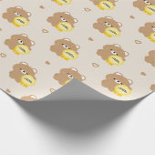 Zertifizierter Überdenker Braunbär Geschenkpapier (Ecke)