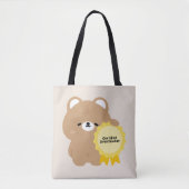 Zertifizierter Überdenker Braunbär Tasche (Vorderseite)